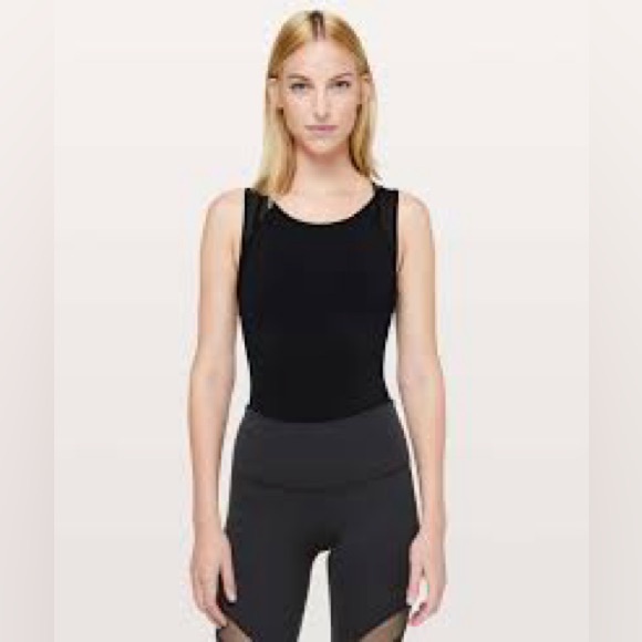 Lululemon seek the heat sheer back mesh bodysuit s small 4 everlux rare - Picture 2 of 7